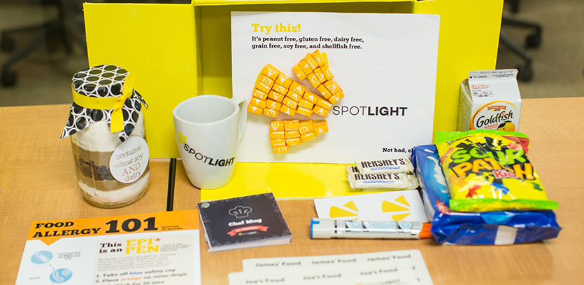 Spotlight: Cares designed a care package with special snacks, labels for food, and more for new roommates.