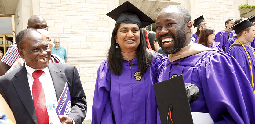 Family members and peers congratulated MMM graduates.