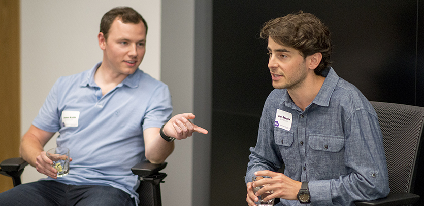 MaDE alumni James Kubik (left) and Alan Besquin (right).