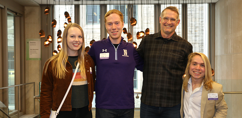 Alumni with Jim Wicks, director of the MS EDI program.