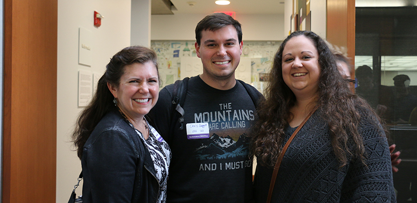Chris Baggott, a current student in the MS EDI program, with family members.