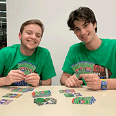 Student Entrepreneurs Driving to Success with Football Card Game