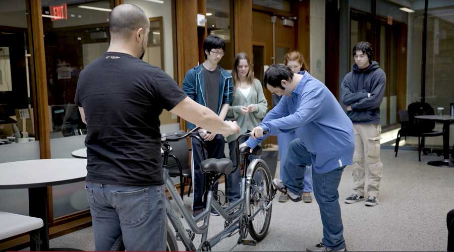 DTC students interviewed Envision Unlimited members and observed them in action.