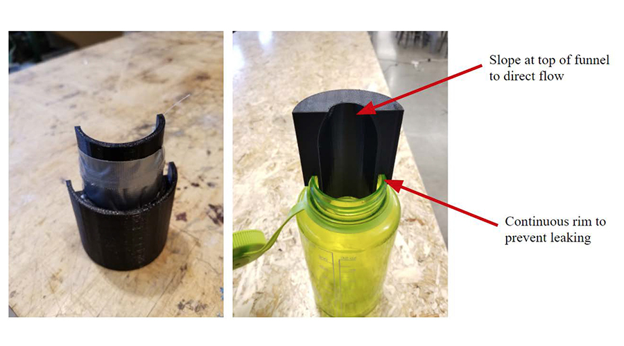 Front and rear view of 3rd iteration mockup