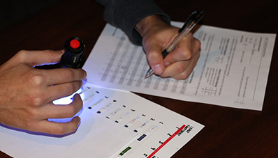 Illuminating Test Strips